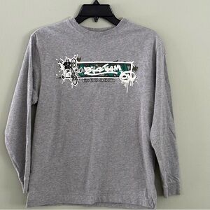 Vintage Old Navy Long Sleeve Bike Team! Racing Stunts Streetwear Kids Large